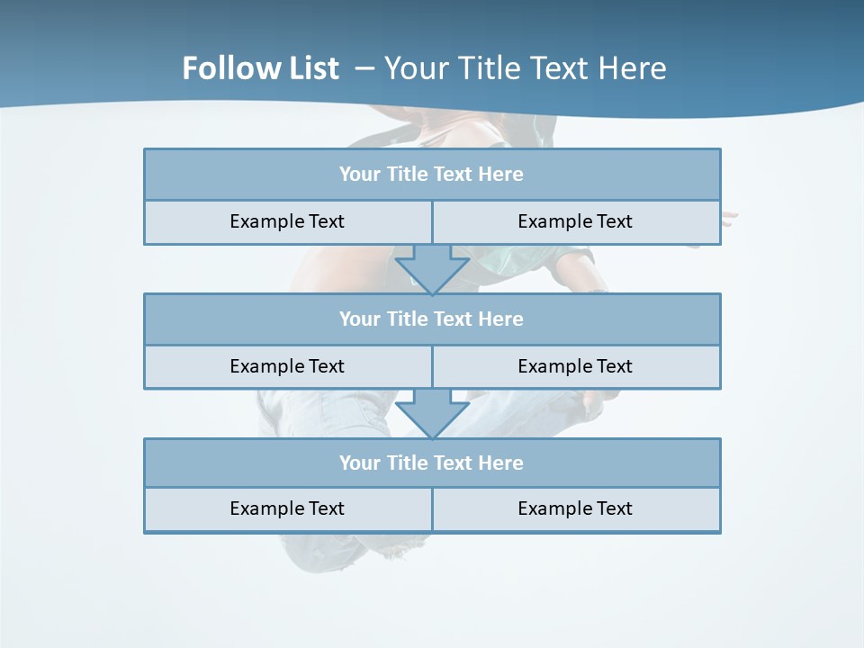 Color Dancer Aerobics PowerPoint Template