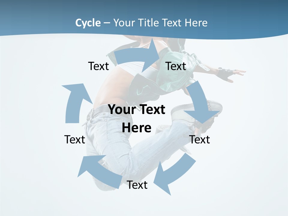 Color Dancer Aerobics PowerPoint Template