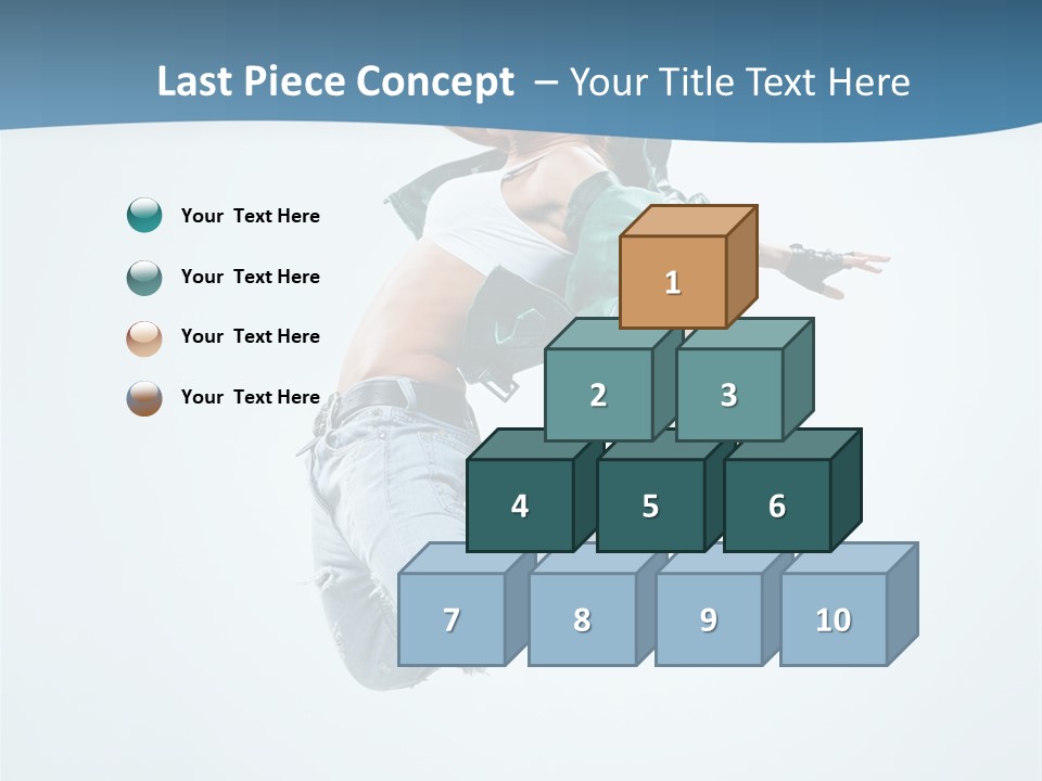 Color Dancer Aerobics PowerPoint Template