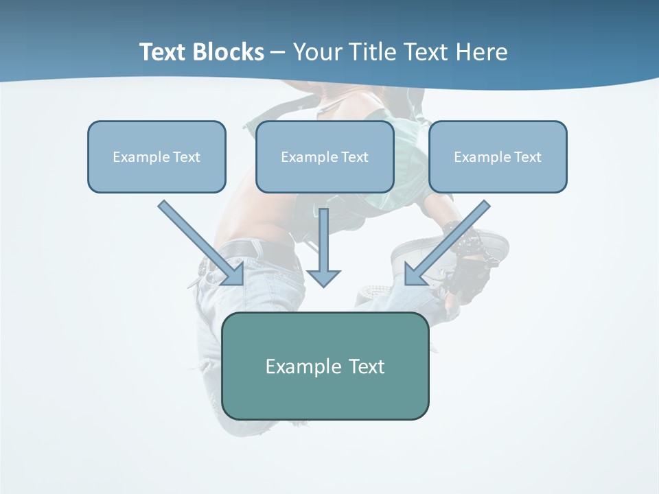 Color Dancer Aerobics PowerPoint Template