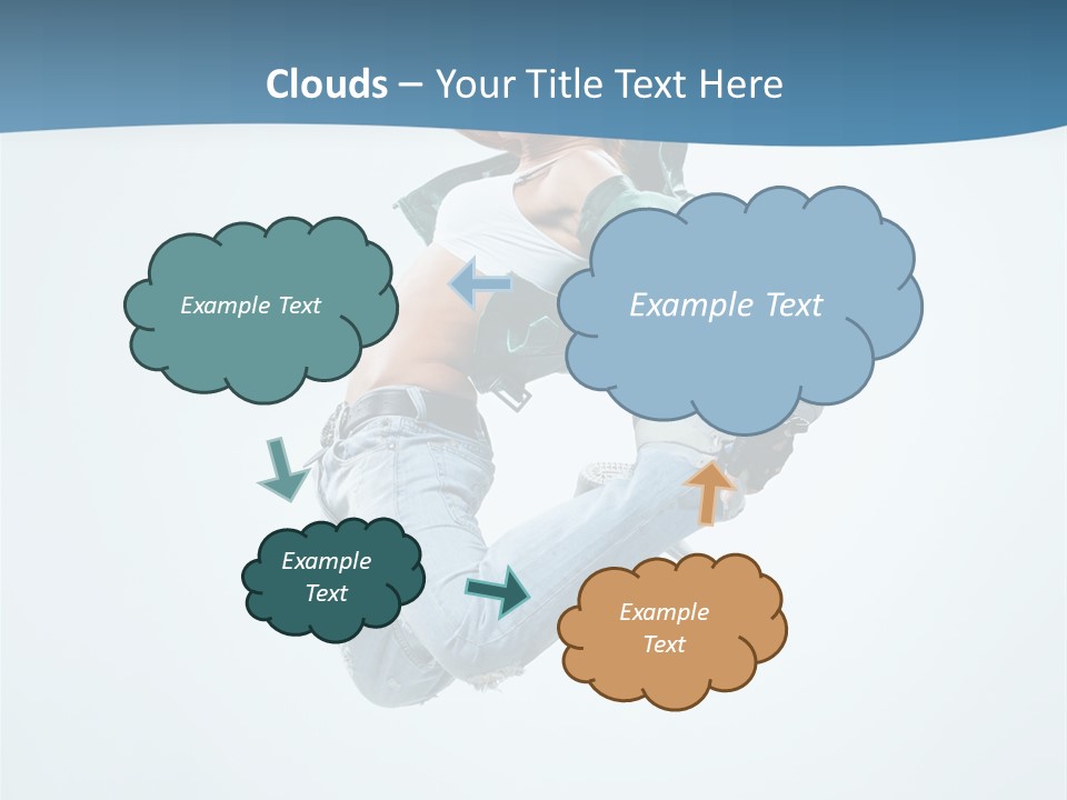 Color Dancer Aerobics PowerPoint Template