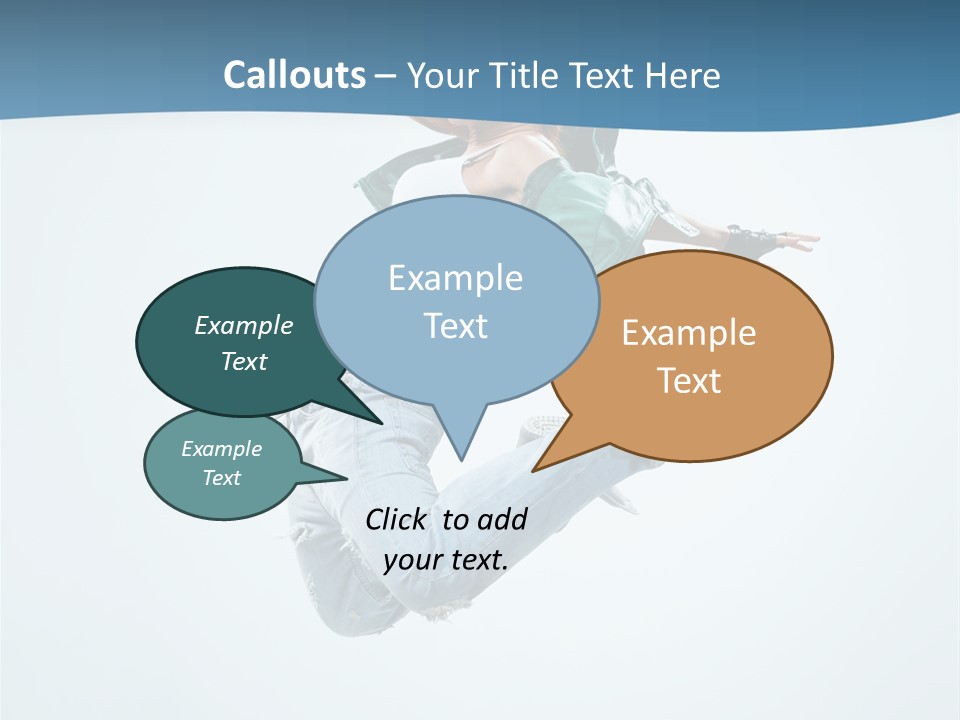 Color Dancer Aerobics PowerPoint Template