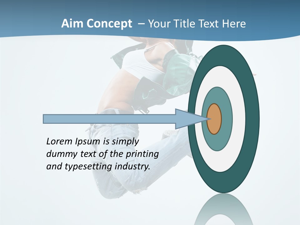 Color Dancer Aerobics PowerPoint Template