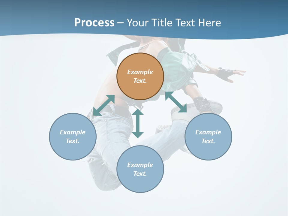 Color Dancer Aerobics PowerPoint Template