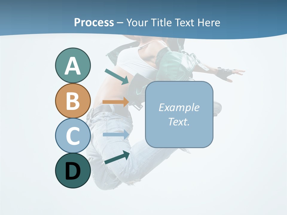 Color Dancer Aerobics PowerPoint Template