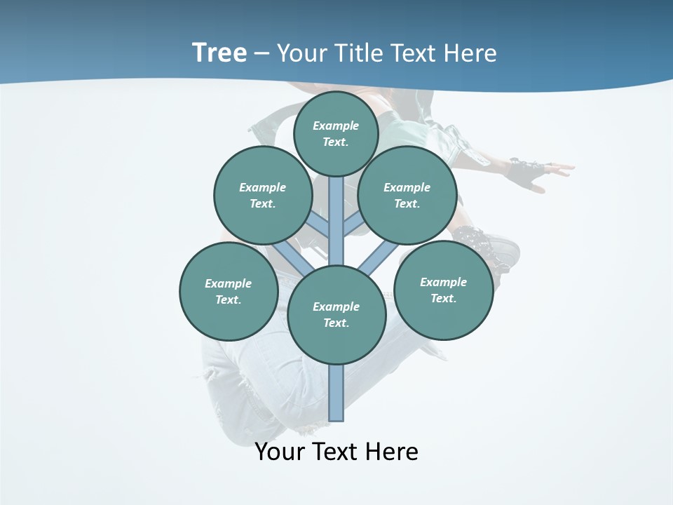 Color Dancer Aerobics PowerPoint Template