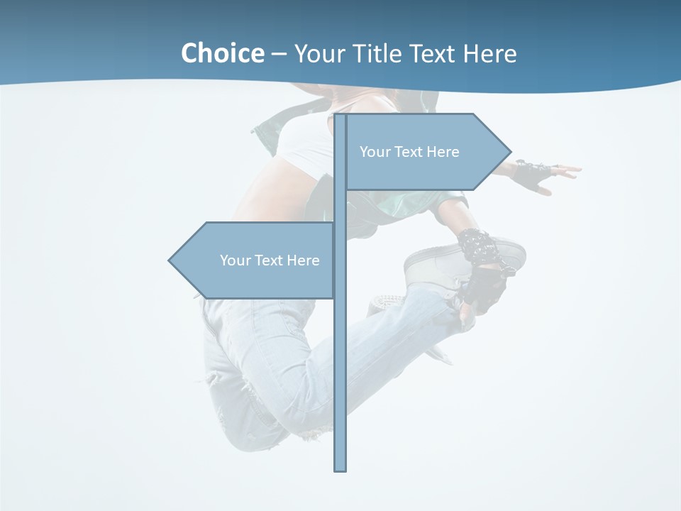 Color Dancer Aerobics PowerPoint Template