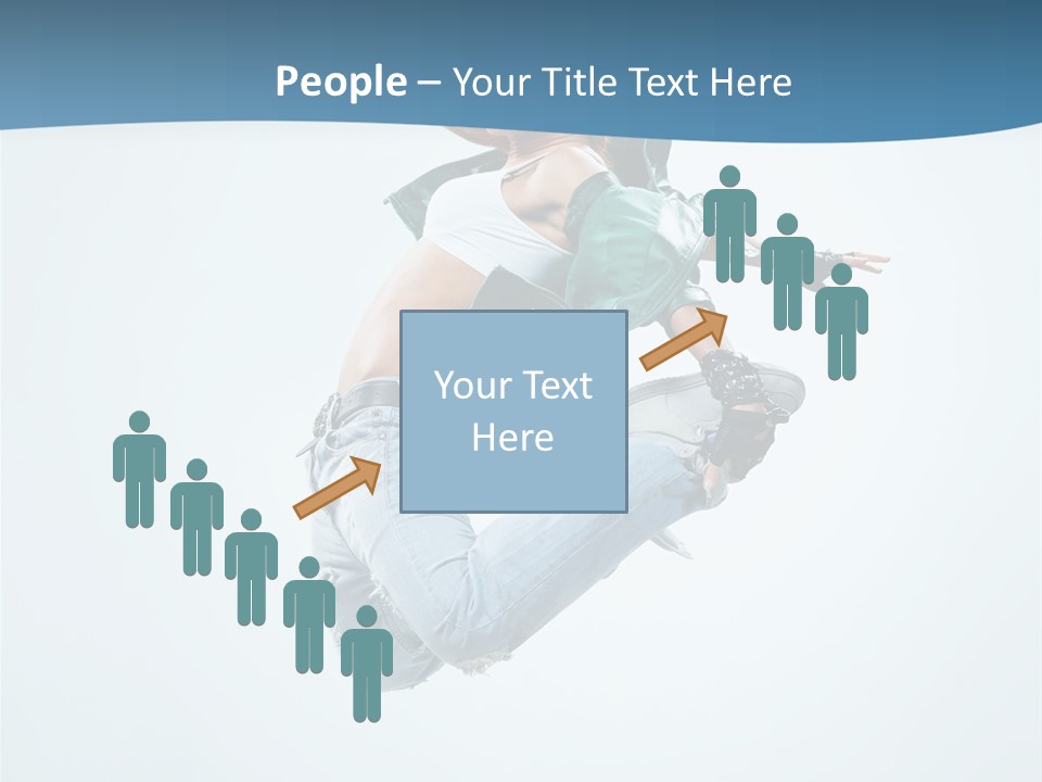 Color Dancer Aerobics PowerPoint Template