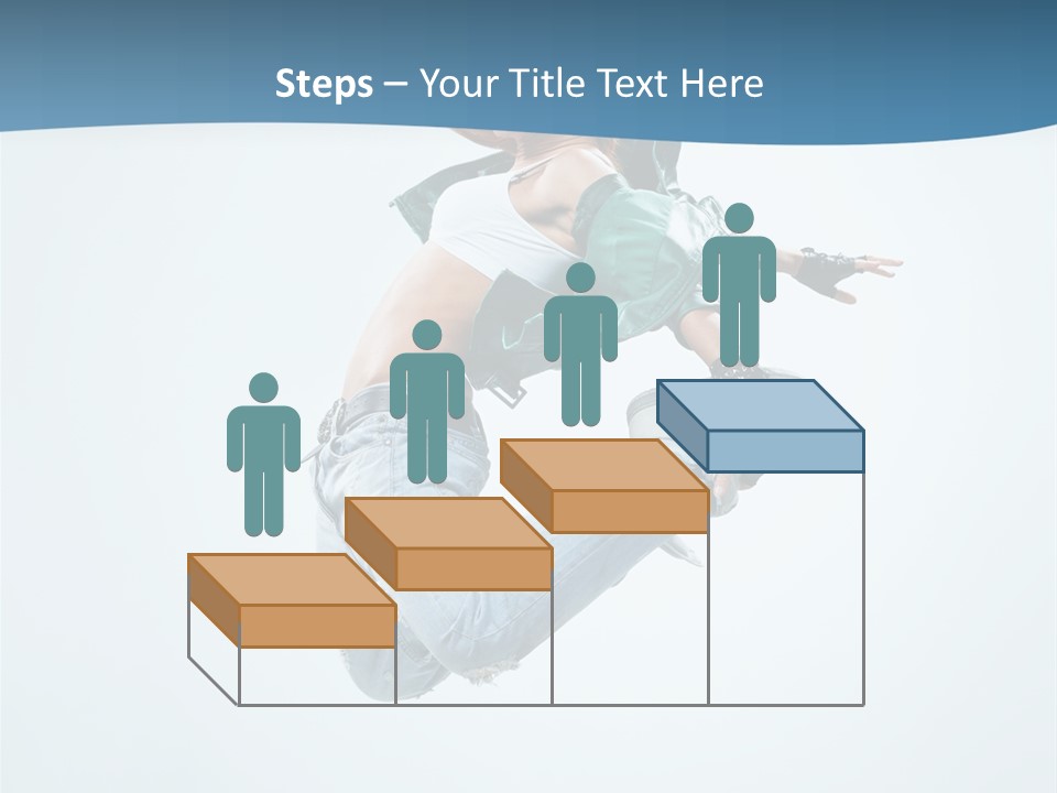 Color Dancer Aerobics PowerPoint Template