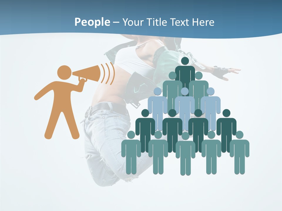 Color Dancer Aerobics PowerPoint Template