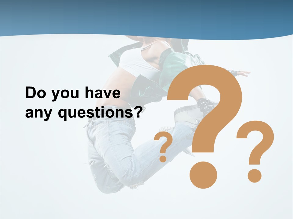 Color Dancer Aerobics PowerPoint Template