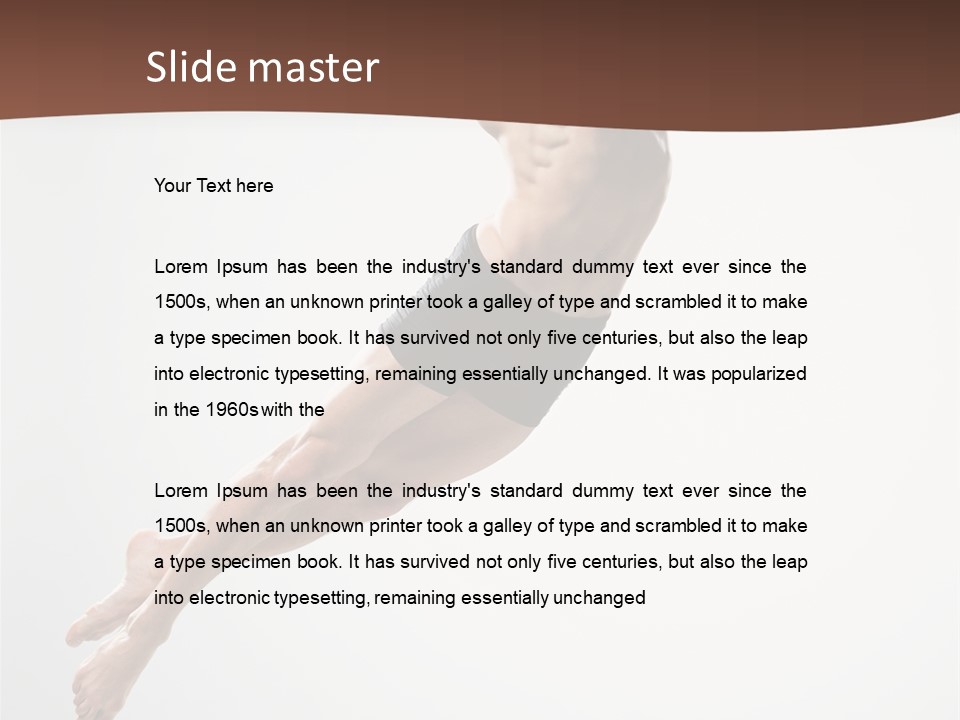 Dancer Gymnastic Fitness PowerPoint Template