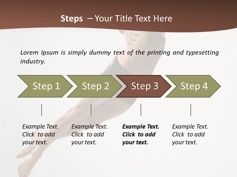 Dancer Gymnastic Fitness PowerPoint Template