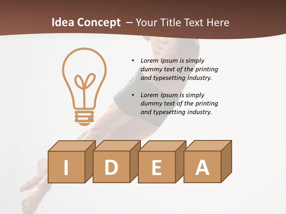 Dancer Gymnastic Fitness PowerPoint Template