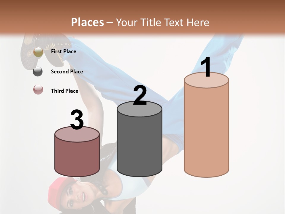 Breakdancer Dance Action PowerPoint Template