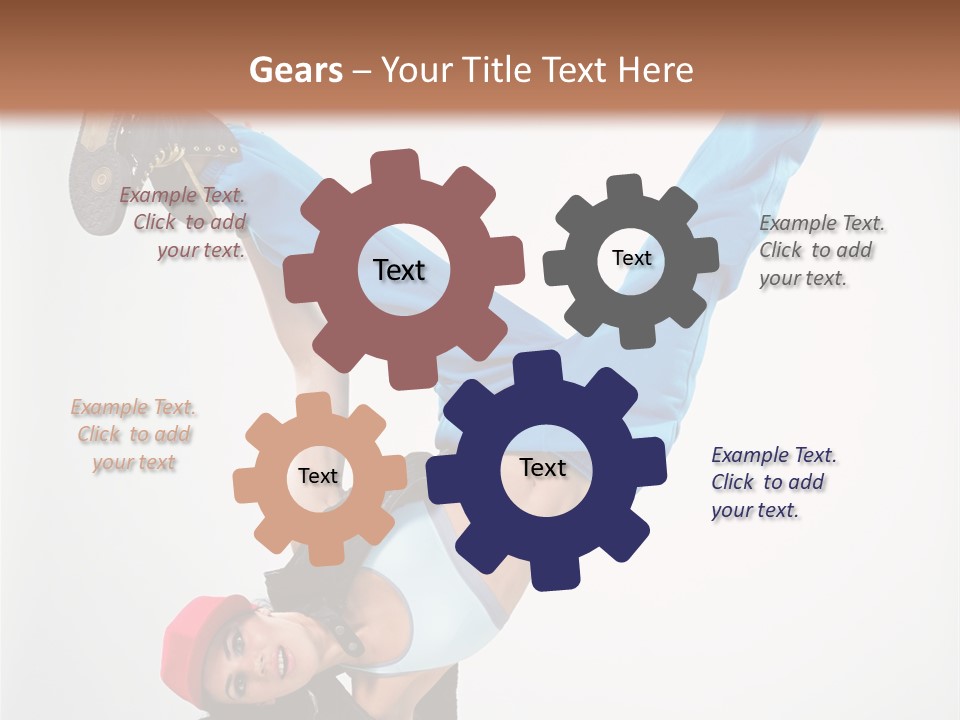 Breakdancer Dance Action PowerPoint Template