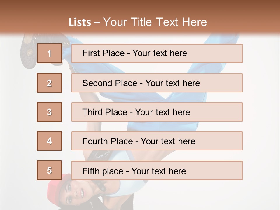 Breakdancer Dance Action PowerPoint Template
