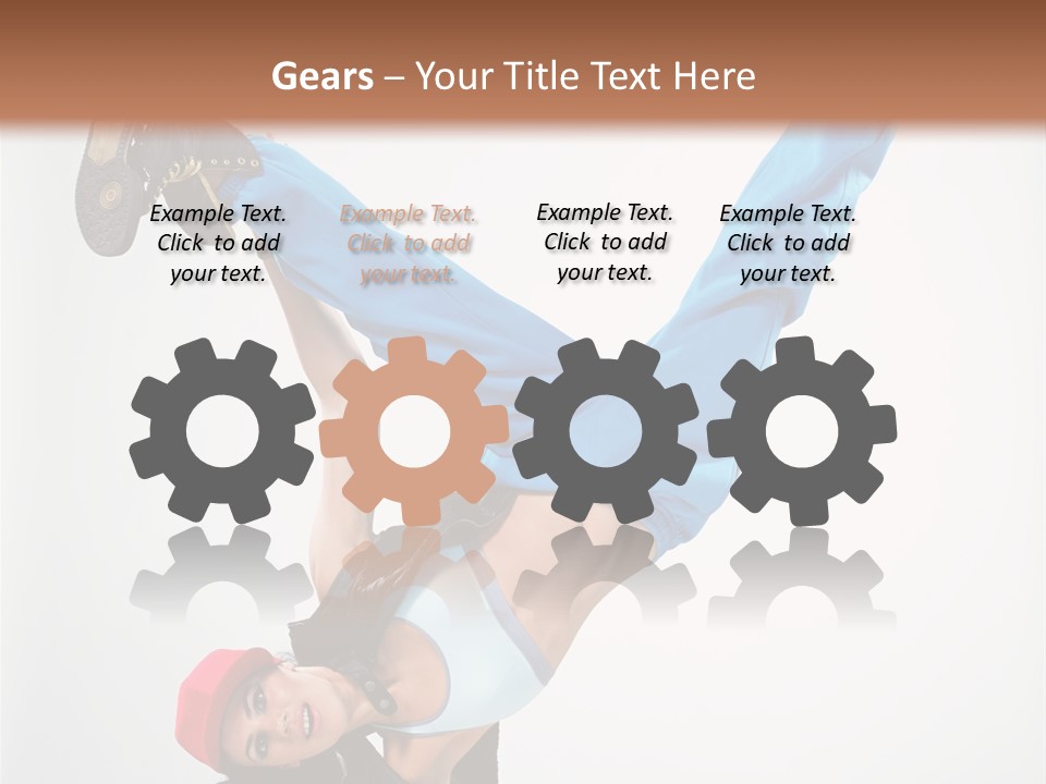 Breakdancer Dance Action PowerPoint Template