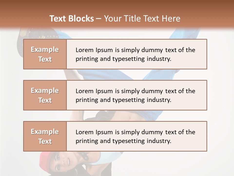 Breakdancer Dance Action PowerPoint Template