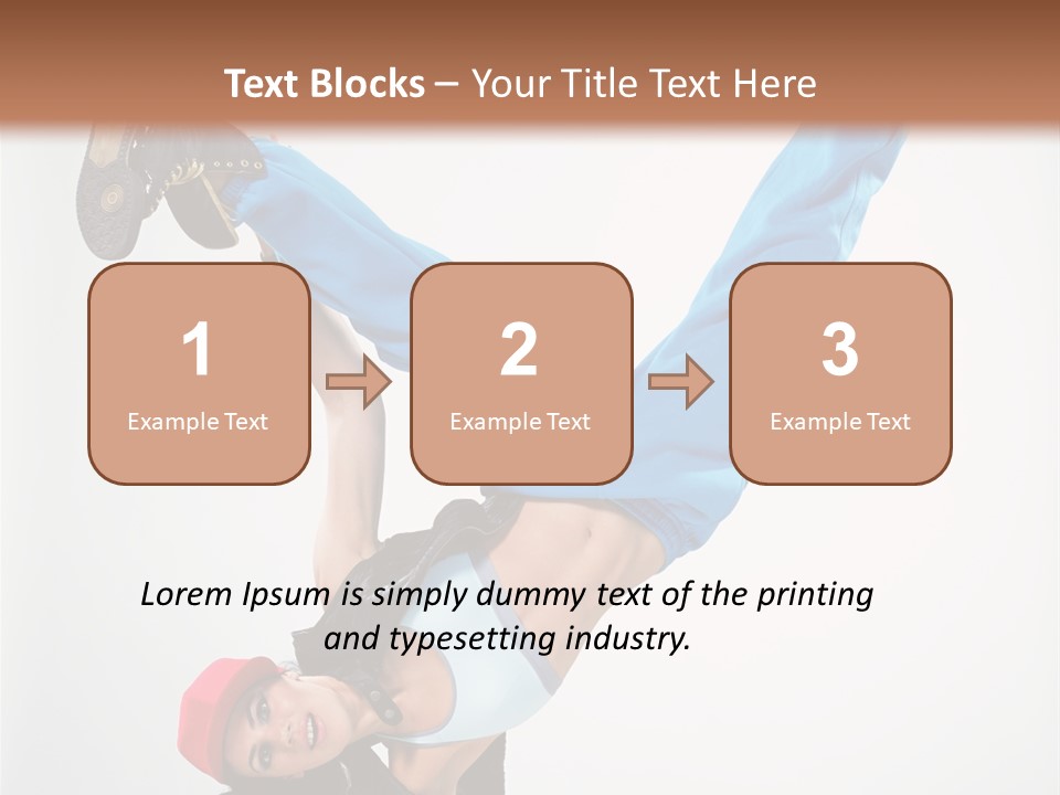 Breakdancer Dance Action PowerPoint Template