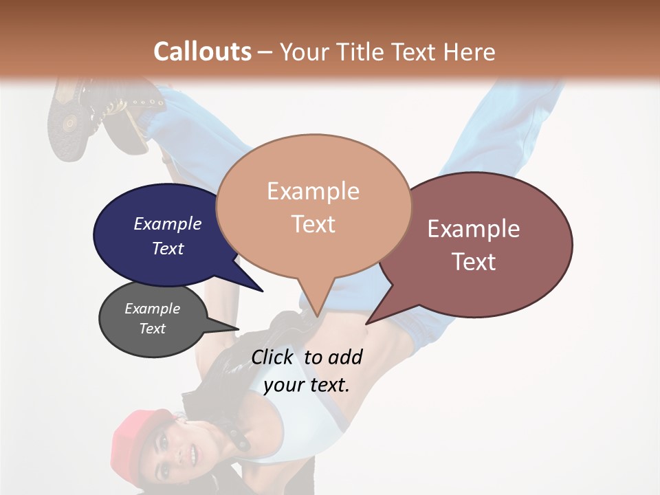 Breakdancer Dance Action PowerPoint Template