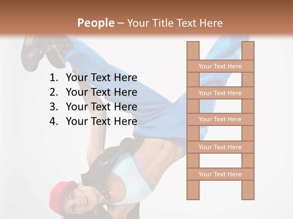 Breakdancer Dance Action PowerPoint Template