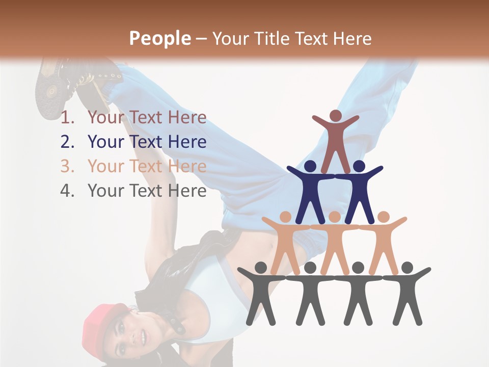Breakdancer Dance Action PowerPoint Template