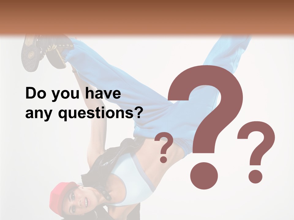 Breakdancer Dance Action PowerPoint Template