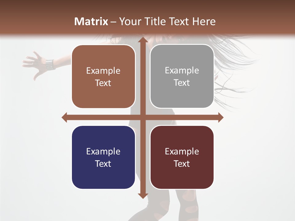 Feminine Brunette Music PowerPoint Template