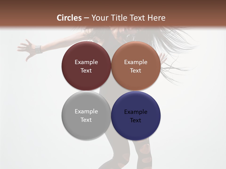 Feminine Brunette Music PowerPoint Template