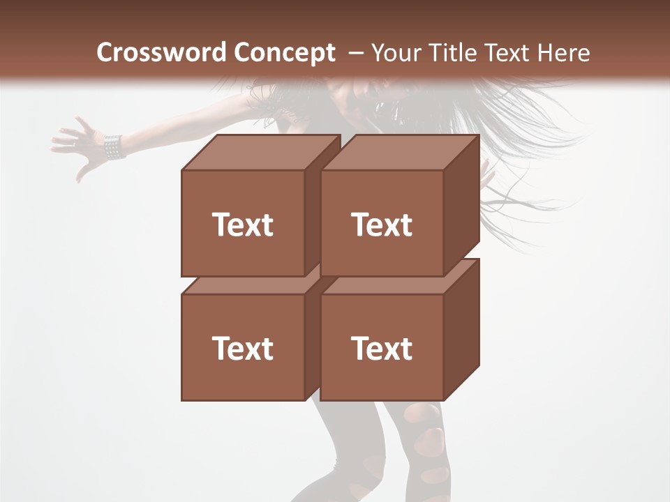 Feminine Brunette Music PowerPoint Template