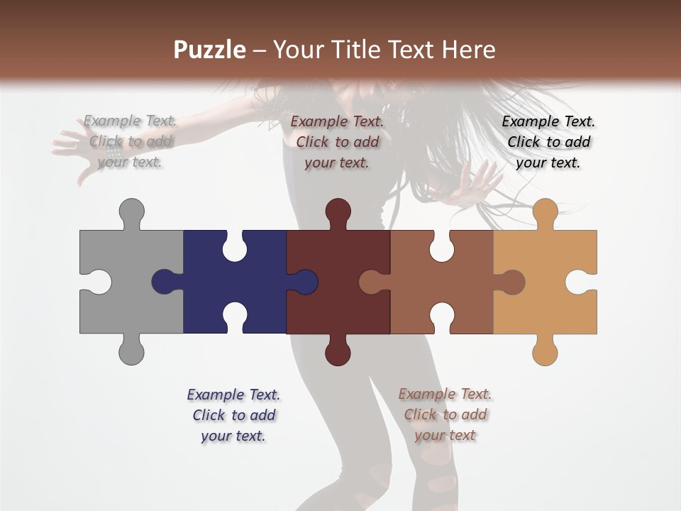 Feminine Brunette Music PowerPoint Template