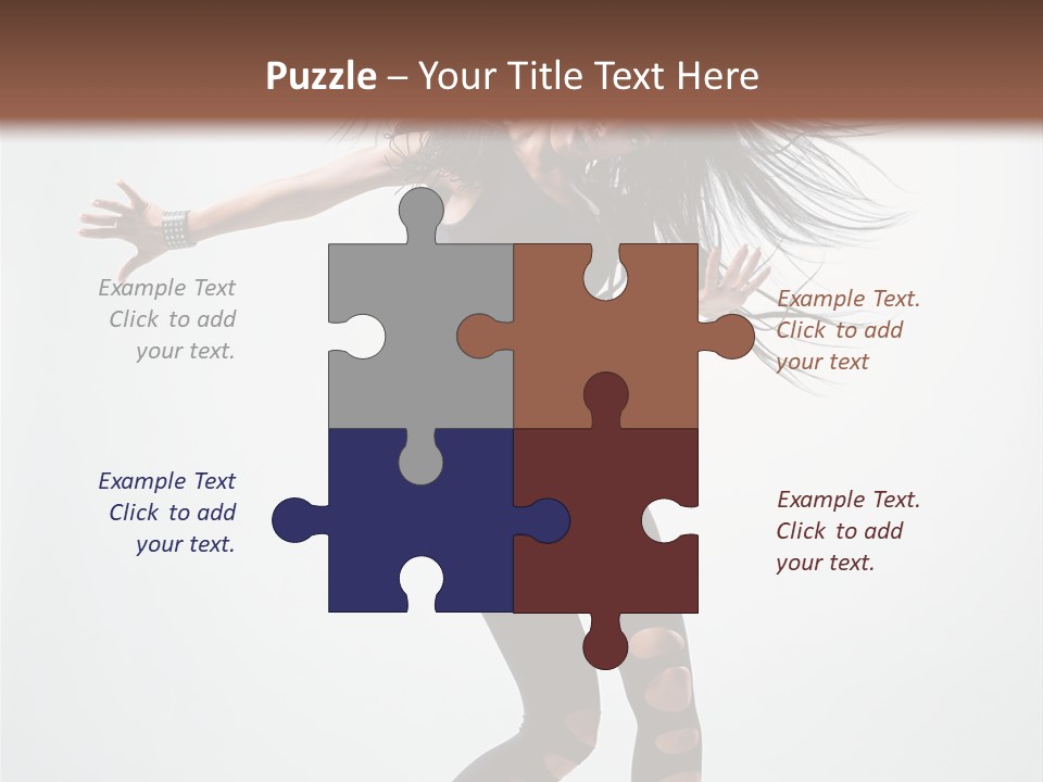 Feminine Brunette Music PowerPoint Template