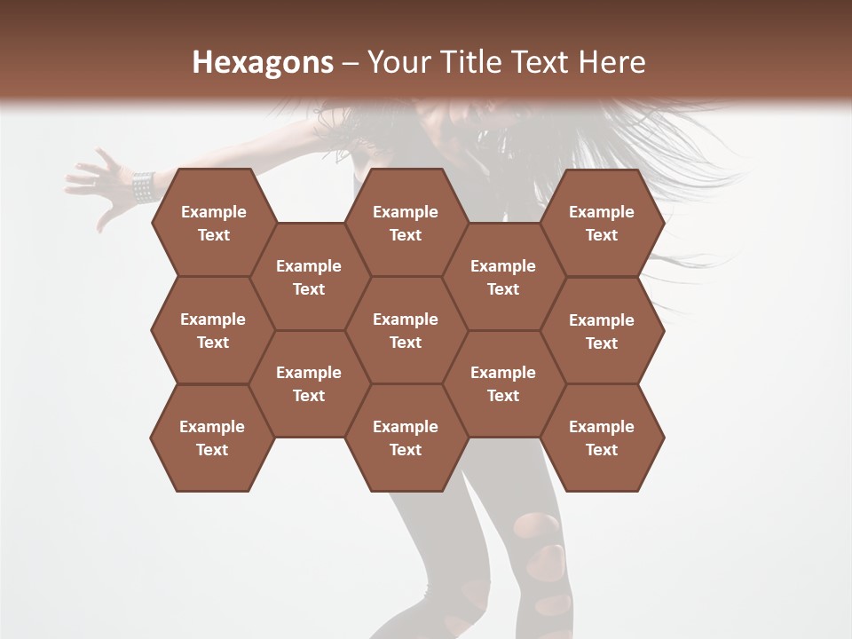 Feminine Brunette Music PowerPoint Template