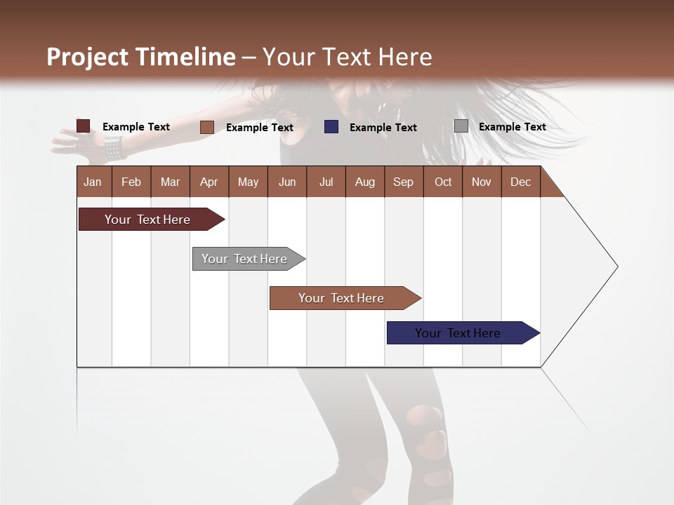 Feminine Brunette Music PowerPoint Template