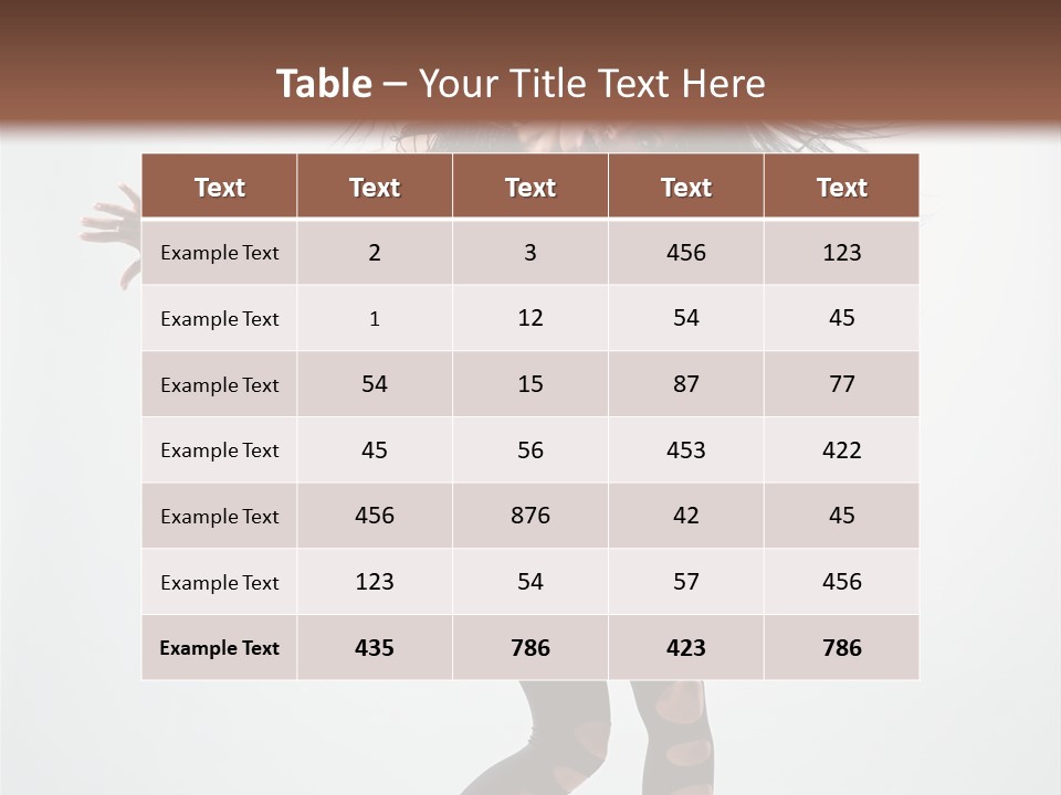 Feminine Brunette Music PowerPoint Template