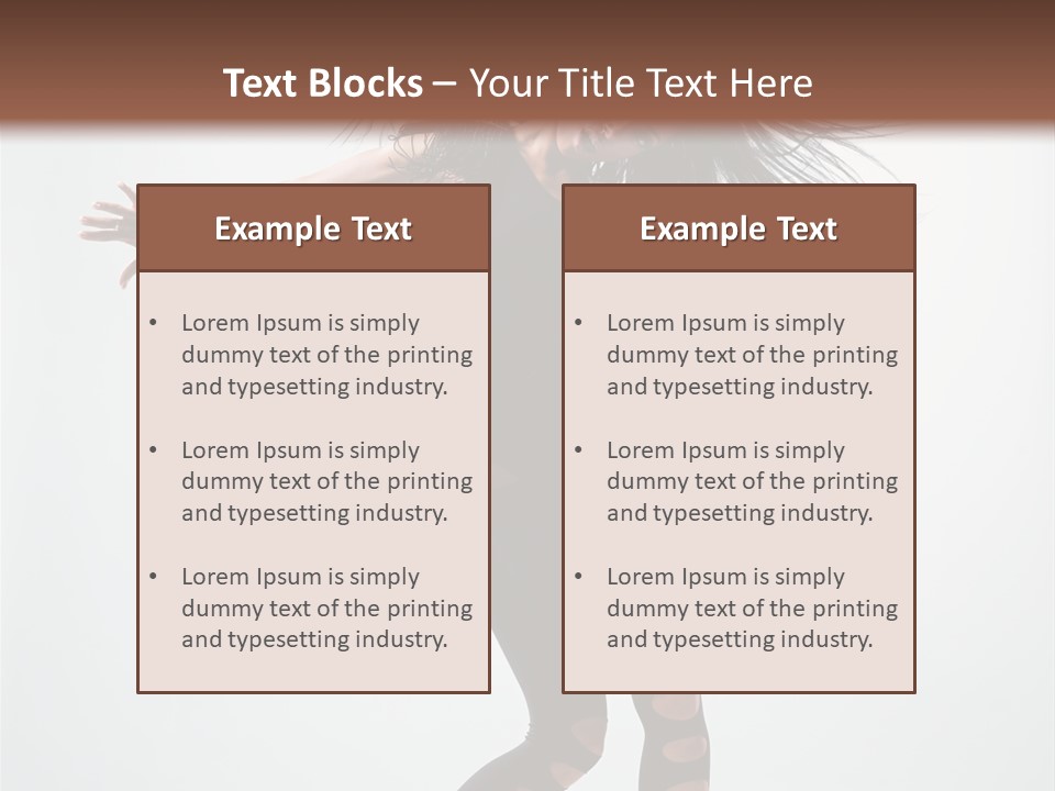 Feminine Brunette Music PowerPoint Template