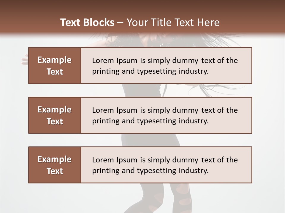 Feminine Brunette Music PowerPoint Template