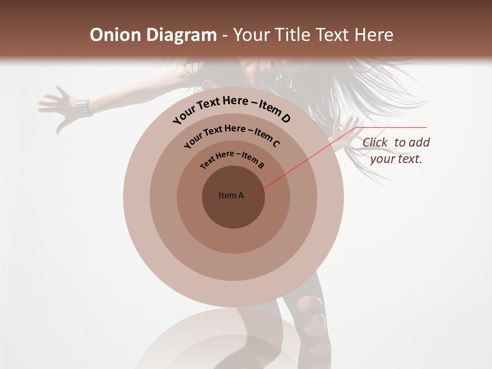 Feminine Brunette Music PowerPoint Template