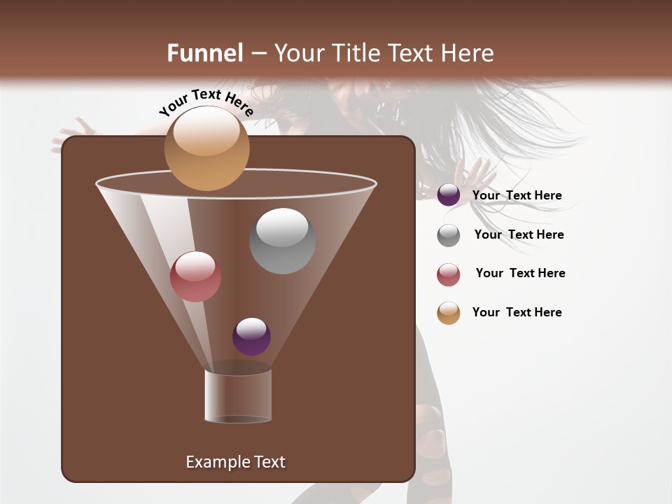 Feminine Brunette Music PowerPoint Template