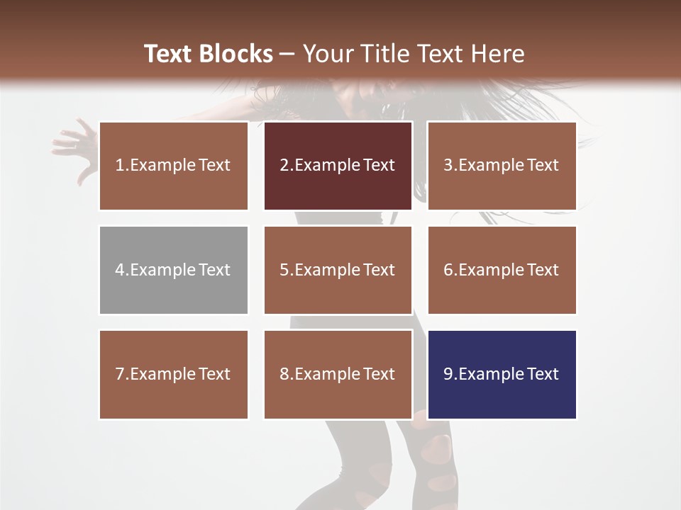 Feminine Brunette Music PowerPoint Template