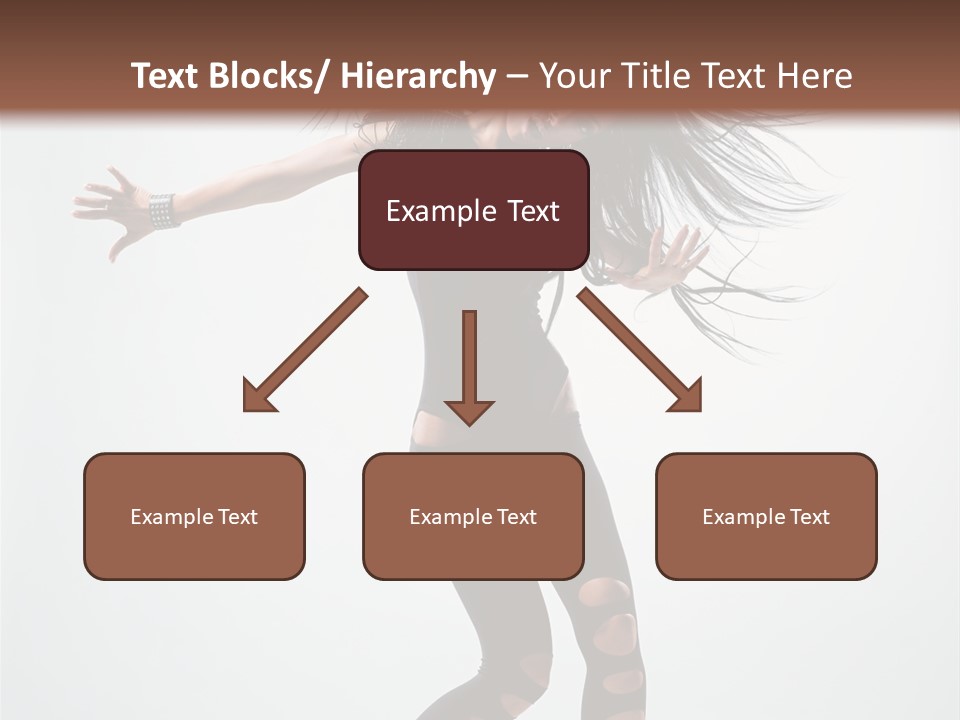 Feminine Brunette Music PowerPoint Template