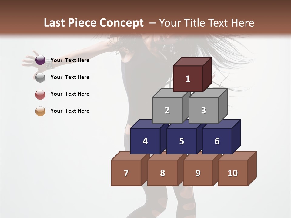 Feminine Brunette Music PowerPoint Template