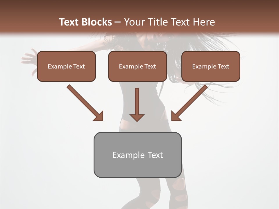 Feminine Brunette Music PowerPoint Template