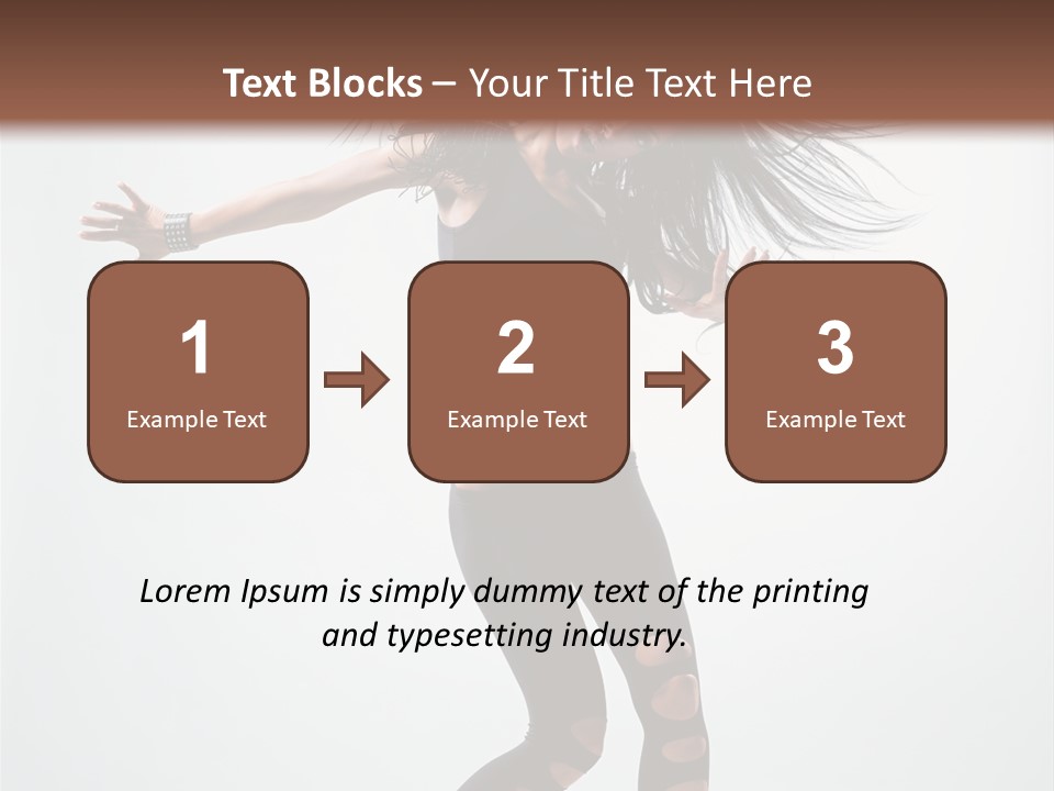 Feminine Brunette Music PowerPoint Template