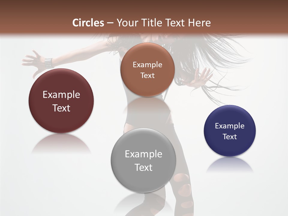 Feminine Brunette Music PowerPoint Template