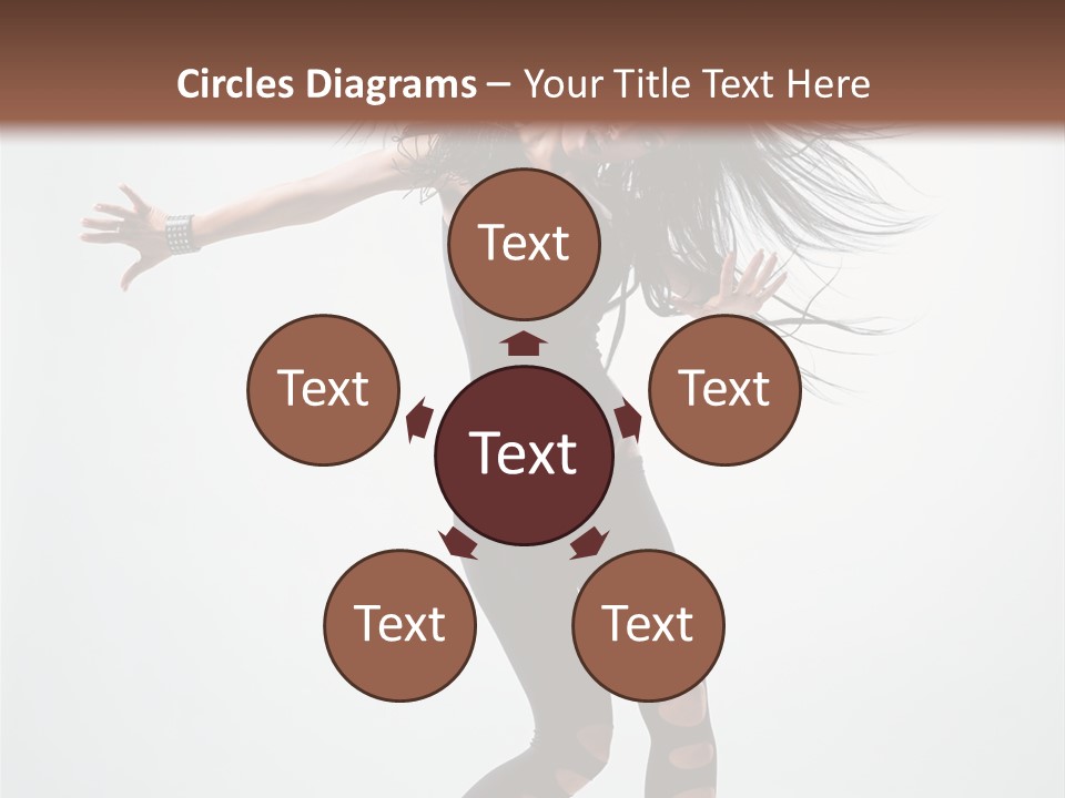 Feminine Brunette Music PowerPoint Template