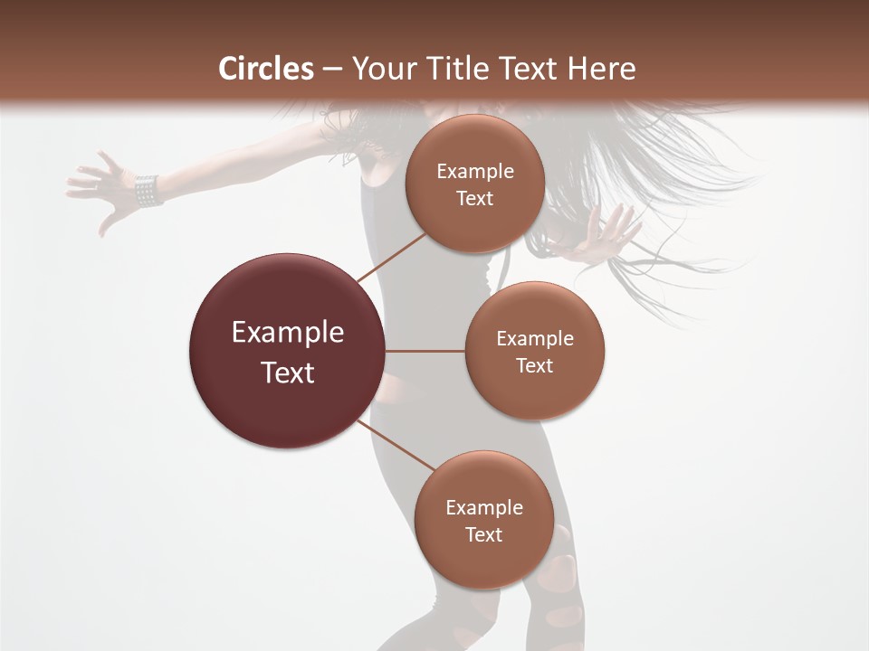 Feminine Brunette Music PowerPoint Template