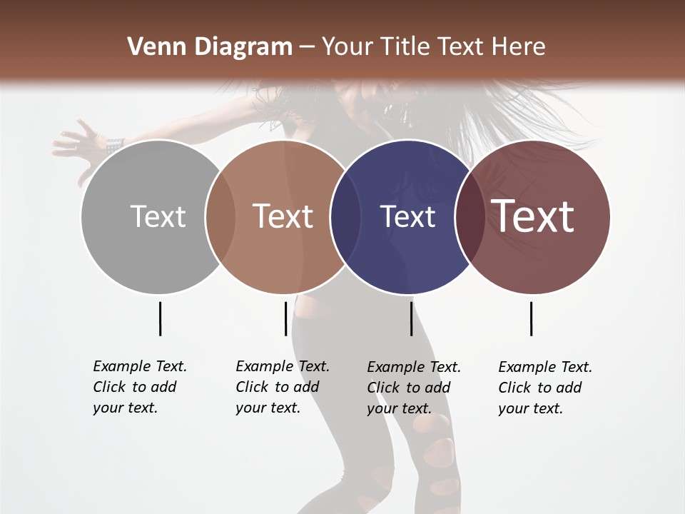 Feminine Brunette Music PowerPoint Template