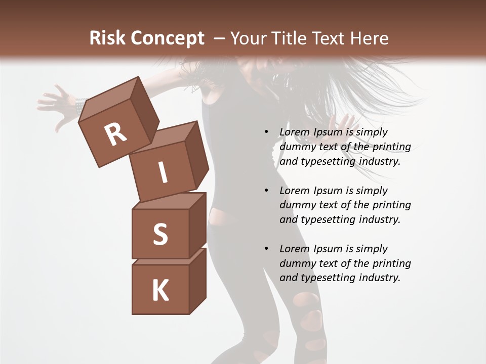 Feminine Brunette Music PowerPoint Template